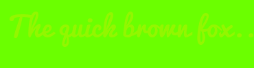 Image with Font Color 93F600 and Background Color 6BFF00